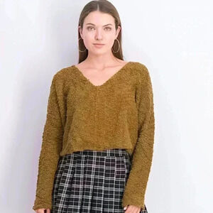 Free People Popcorn Pullover Sweater L